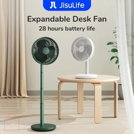 JISULIFE Table Fan Life7 Rechargeable Table Fan 8000mAh Battery Strong Wind For Outdoor/Office