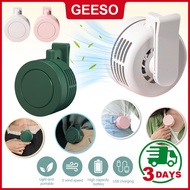 GEESO Portable Silent Kipas Mini Bladeless Electric Fan Adjustable 3-speed Suspended Waist Fan Rotat