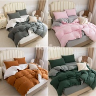 Bedcover Badcover Set Polos Estetik 90x200 120x200 160x200 180x200  200x200 Aesthetic King Size Doub