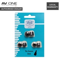 Dekoni Audio ETZ-Gemini Premium Memory Foam Isolation Earphone Tips, Black - 3mm - Authorised Dealer