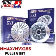 Yamaha Nvx155 Nmax155 Racing Pulley Set Uma Racing Alloy Fan Drive Face Nmax (v1-v2) NVX (v1-v2) with 6pcs roller 20x12