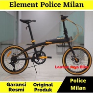 Sepeda Lipat 20 Element Police Milan Terbaru