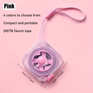 A Cute Soft Tape Measure of 2 Meters/6 Feet Featuring a Portable Retractable Locking Mechanism And C