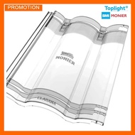 🔥PROMO🔥BMI Monier Toplight Transparent Roof Tiles (Elabana)  / Atap Bumbung Lutsinar Cerah (1 pc)