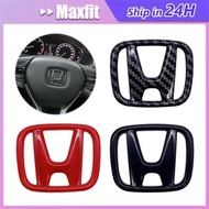 1pc Abs Material H Logo Emblem Sticker For Honda Car Stir