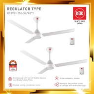 2SET x KDK 3 Blades ceiling Fan K15V0 white Kipas Siling Putih KDK 3 Daun Kipas Syiling