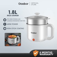 Gaabor Mini Rice Cooker 600W Rinse Stewing And Cooking Integrated Function Non-Stick Coating 1.8L