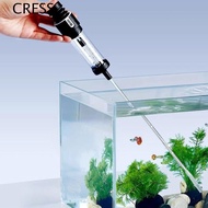 CRESS Fish Tank Feces Suction Tool, Plastic Detachable Fish Feces Suction Pipe, Universal with Exten