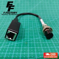 Extramic Jumper Cable Icom Mic/ RJ45 Connector 8 pin to Radio Rig Icom connector CB 8 pin.