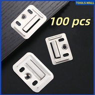 100pcs Stainless Steel Metal Clip WPC Wall Panel Clip PVC Wall Board Clip for Cladding Installation