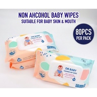 READY STOCK 80 sheets DR.BABY/EXCUE BABY WIPES - Wet tissue