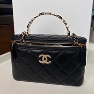 Chanel 香奈兒 琺瑯花提把長盒子