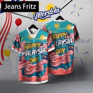 Malaysia 68th Independence Celebration Quick-Drying Sports Jersey - Merdeka 68th