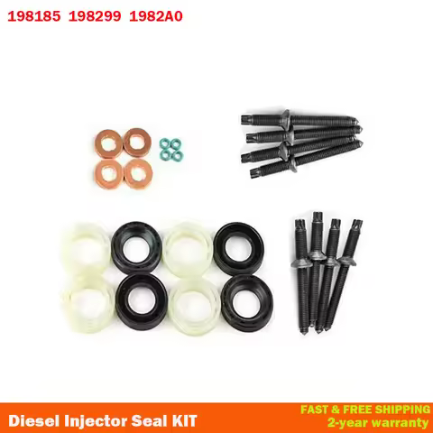 1982A0 Fuel Injector Seal Washer O-Ring Kit For 1.6 HDI Peugeot 207 307 407 Partner Citroen C2 C3 19