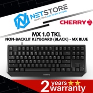 CHERRY MX 1.0 TKL NON-BACKLIT GAMING KEYBOARD (BLACK) - MX BLUE - G80‐3810LSAEU‐2