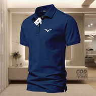 Top Tips MIZUNO MISUNO COP POLO BLACK AND WHITE LOGO ADULT COP T-SHIRT