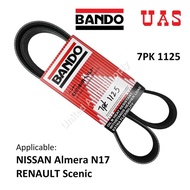 BANDO Fan Belt 7PK1125 For NISSAN Almera N17, RENAULT Scenic
