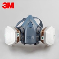 3M 7502 REUSABLE HALF FACEPIECE SILICONE RESPIRATOR MASK MEDIUM SIZE
