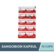 Sangobion Strip 10 Capsules - A Supplement To Increase Blood And Iron, Relieves Anemia Symptoms