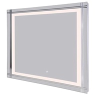 36x42-Inch LED Bathroom Mirror Touch Switch Built-in Defogger Wall Mount Rectangular Frameless Des