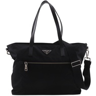 Prada PRADA 2-Way Shoulder Tote Bag 1BG842 尼龍黑色斜背包、肩背包、手提包、兩用包、A4 尺寸、拉鍊、女士 [二手]
