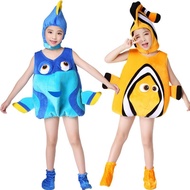 Exquisite Children's Sea Animal Costume Kindergarten Dolly Clownfish Starfish Velcro Fish Crab Seal 