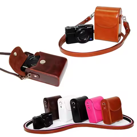 New Vintage PU Leather Camera Case For Sony ZV1 RX100 VII HX90 RX100M2 RX100M3 M4 RX100 VI RX100 VII