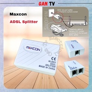 Maxcon HL2003 ADSL Splitter for Telephone & Modem Streamyx Internet Broadband Fax Modem Phone GANTV