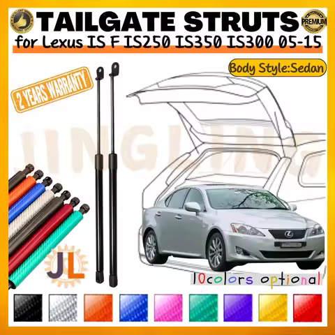 Qty(2) Trunk Struts for Lexus IS F IS250 IS350 IS300 Sedan 2005-2015 W/O Spoiler Rear Tailgate Gas S