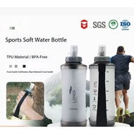 water bottle New Style Silicone Soft Water Bottle Portable Water Bottle Foldable Soft Water Bag Outd