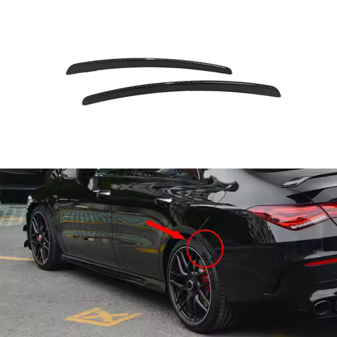 Carbon Fiber For Mercedes W118 C118 CLA45 CLA180 CLA200 CLA250 AMG 2020+ Rear Bumper Fender Flare Ex