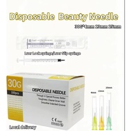 10pcs/100pcs 30G Disposable Beauty Needle 4mm/13mm/25mm can be used1ml Luer Lock/Luer Slip syringe L