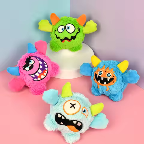 Fun Little Monster Plush Dog Toys Make a Sound To Attract Dog Attention Companion Factory Direct Sal