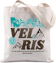 Fantasy Novel Inspired Gift Books Lover Gift For Velaris Fans Velaris Town ACOTAR Gift SJM Gift Tote