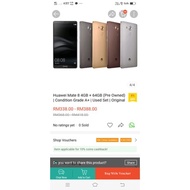 Huawei  mate , 8 4G B t6 4gb ,pro owned .
