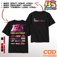 (CUSTOM RACING T-SHIRT) Can be customized with name, start number and sponsor | BS 6 | Racing start 