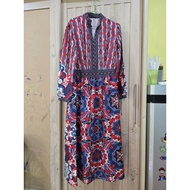 Fashionable Dress Printed Fabric Good Condition Bust 34 Length 51 Inches