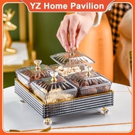 balang kuih raya 2023 tray airtight cookies storage container light luxury Nordic dried fruit box home ins style candy plate porch living room snacks split tea plate