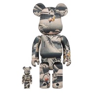 (日版準時貨預訂) 東京国立博物館 BEARBRICK 歌川広重「東海道五十三次」蒲原 100％ & 400％ be@rbrick