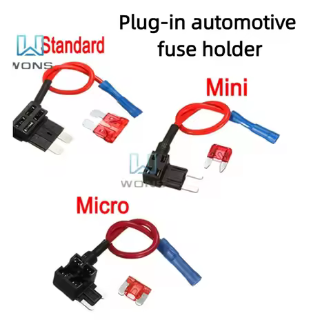 12V Car Blade Fuse Holder Add-a-circuit TAP Adapter Micro Mini Standard ATM APM Blade Automotive Fus