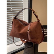 Single Feeling Fashion Autumn Winter Textured Shoulder Deerskin Bag 2025 Hundred Crossbody Bag Retro