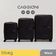 CAGGIONI กระเป๋าเดินทาง ลดล้างสต๊อก รุ่น Wave C23061 วัสดุ PP 100% น้ำหนักเบา TSA Lock ล้อคู่ 360° (