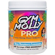Gym Molly PRO - PreWorkout - 30 Servings - Blue Raspberry Lemonade, 6G Citrulline Malate, 4G Beta-Al