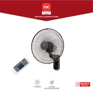 KDK M40MS Wall Fan with Remote Control, Alleru-Buster Filter and 3-Speed
