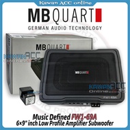 MB Quart 6x9" inch Active Subwoofer FW1-69A Low Profile Amplifier Subwoofer