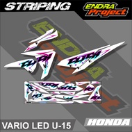 VARIO LED striping sticker VARIO LED TRANSPARENT HONDA motorbike sticker VARIATION EN U15