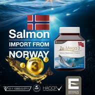 Fish Oil น้ำมันปลาจากแซลมอน มีของแถม ZE-MEGA3 ขนาด 30 ซอฟต์เจล น้ำมันปลา แซลมอน โอเมก้า 3 สูง สูตรบำรุง จากน้ำมันปลาแซลมอน วัตถุดิบคุณภาพสูง