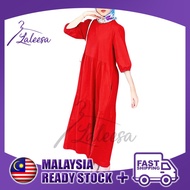 LALEESA DRESS YUMNA LD221490 Jubah Muslimah Jubah Abaya Dress Muslimah Plus Size Baju Raya 2024