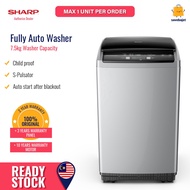 Sharp Mesin Basuh Automatik - Fully Auto Washing Machine (7.5 kg) ES721X