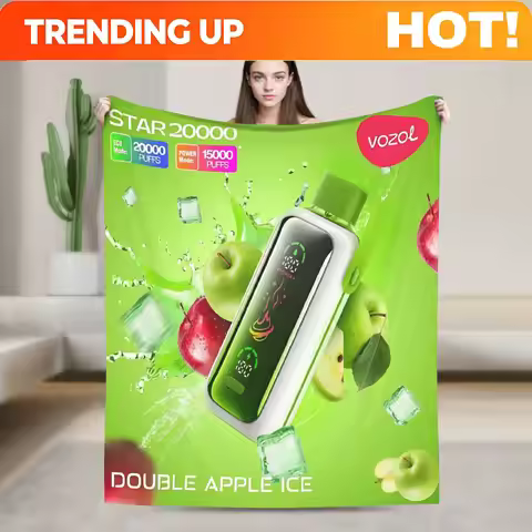 Customize 20000 Puffs Vozol Star | Ultra Soft Flannel Blanket for Bedroom, Guest Room, Office, Trave